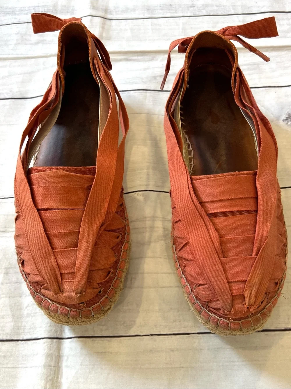 Naguisa Rust Orange Espadrilles